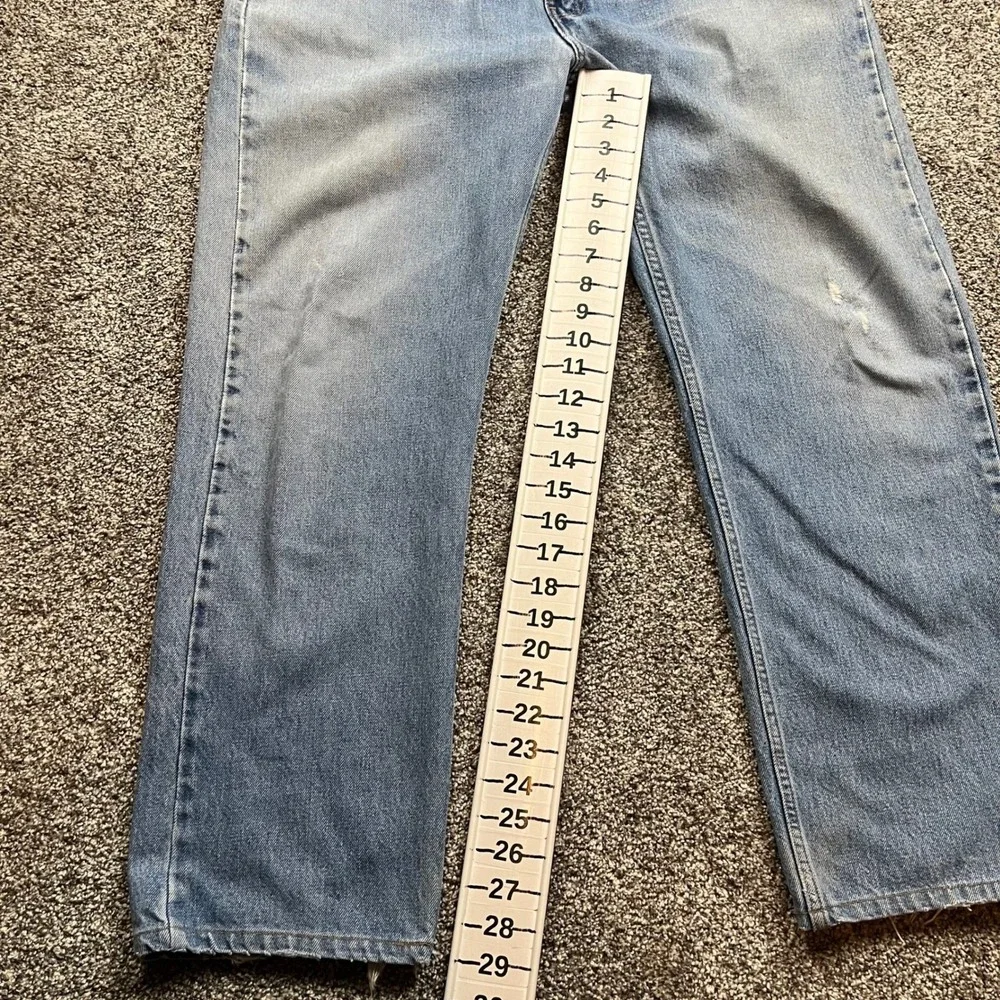 vintage LEVIS jeans 36X29 505 Light Wash Straight Leg faded Distressed Grunge